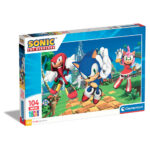 Clementoni Παιδικό Παζλ Maxi Super Color Sonic The Hedgehog 104 τμχ