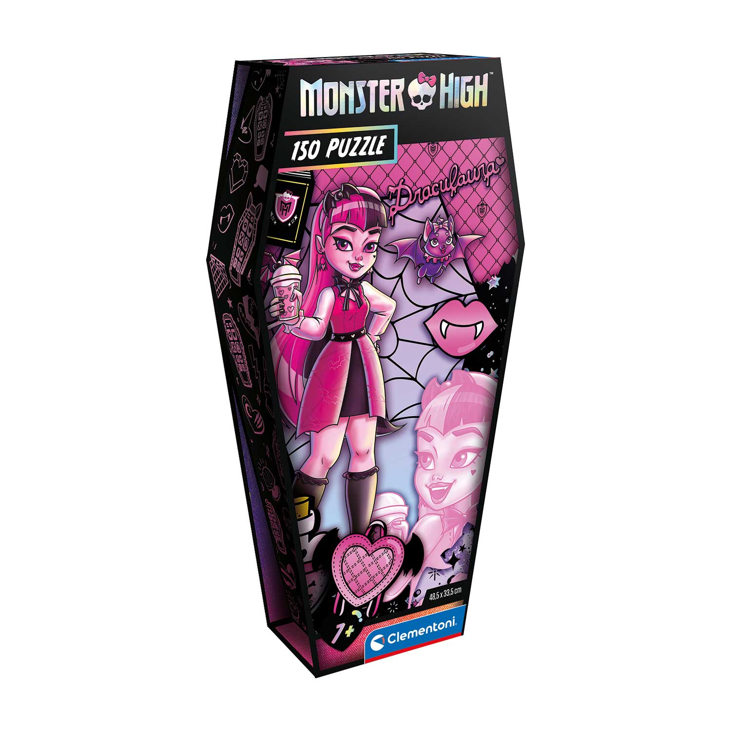 121028184-6728a2ae800441d13971cb90_1730724206 Clementoni Παιδικό Παζλ Monster High Coffin Pack Draculaura 150 τμχ - Image 1