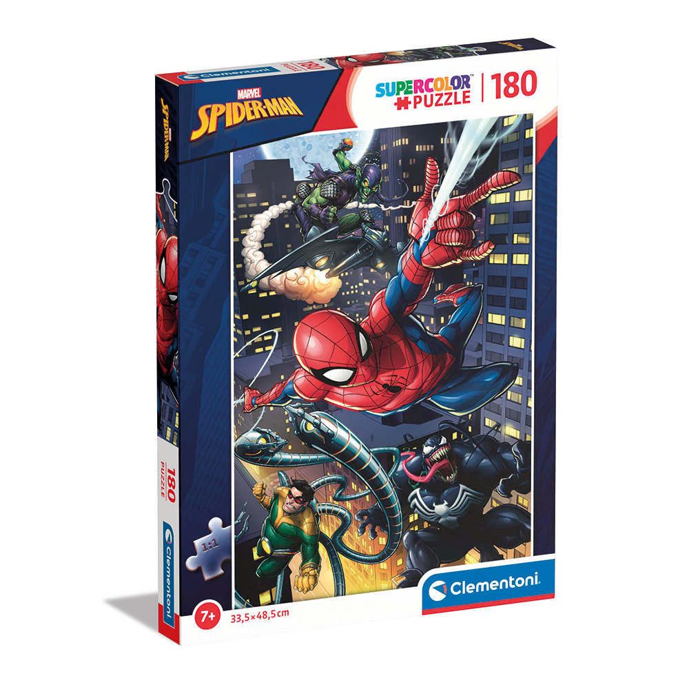 121029782-64303115f960cd5122f246c4 Clementoni Παιδικό Παζλ Supercolor Marvel Spiderman 180 τμχ - Image 1