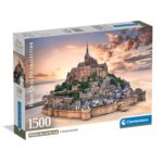 Clementoni Παζλ High Quality Collection Ανάδυση του Σεν Μισέλ 1500 τμχ - Compact Box