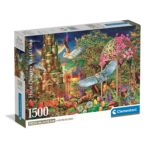 Clementoni Παζλ High Quality Collection Φανταστικός Ξύλινος Κήπος 1500 τμχ - Compact Box