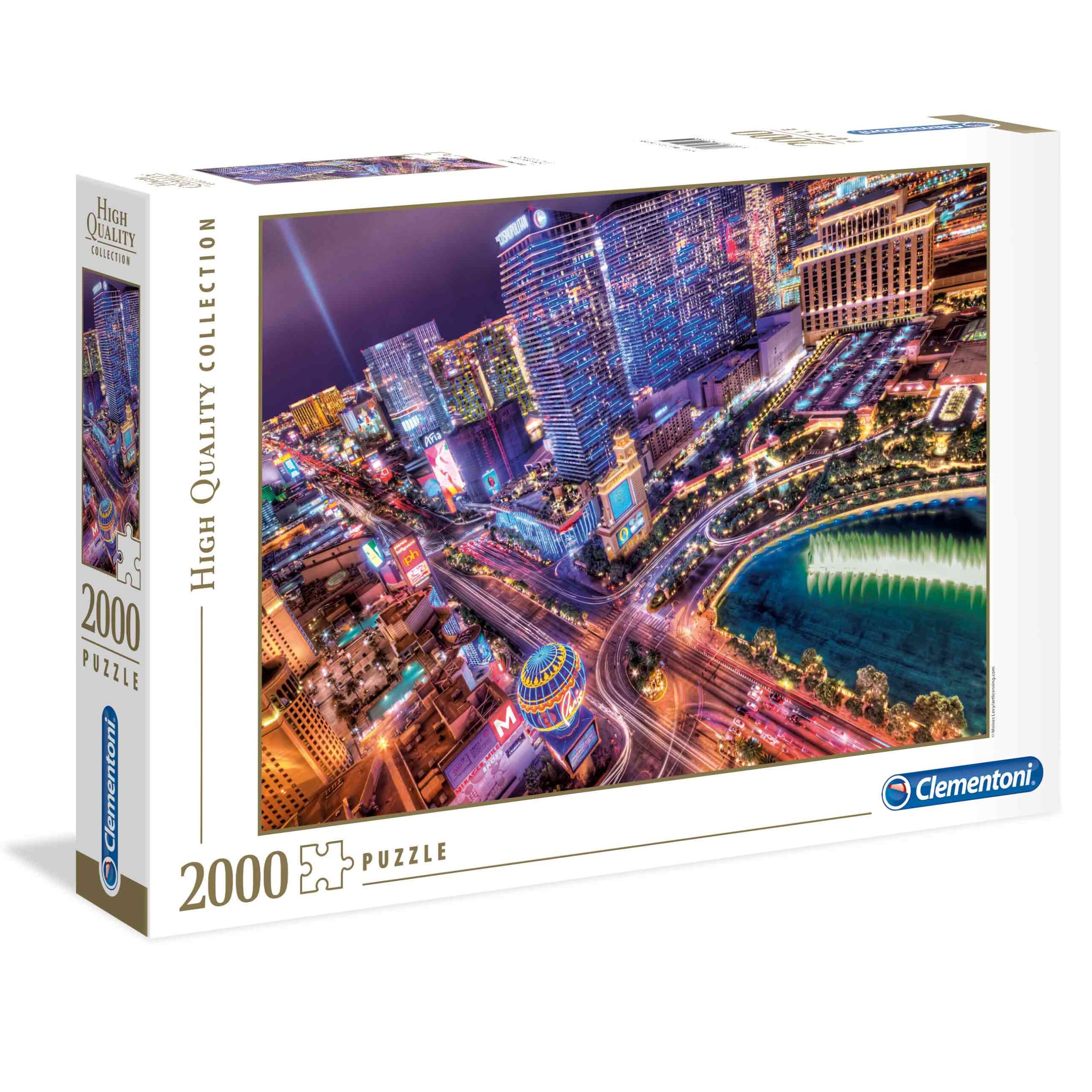 1220-32555-639113e6b350aaa238b1f073-scaled Clementoni Παζλ High Quality Collection Las Vegas Τη Νύχτα 2000 τμχ - Image 1