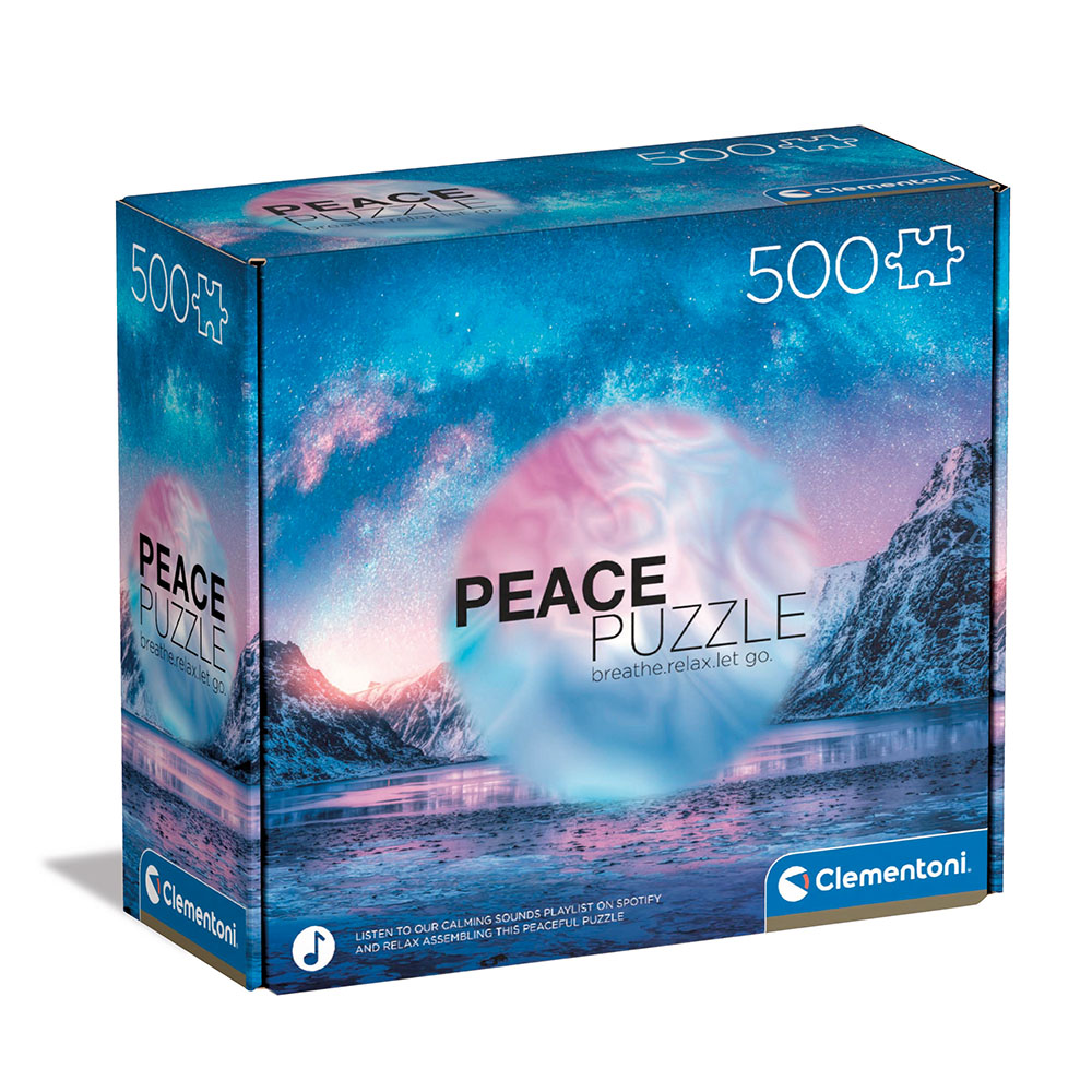 1220-35116-6394d82bb350aaa238b1f389_1728313698 Clementoni Παζλ Peace Puzzles Light Blue 500 τμχ - Image 1