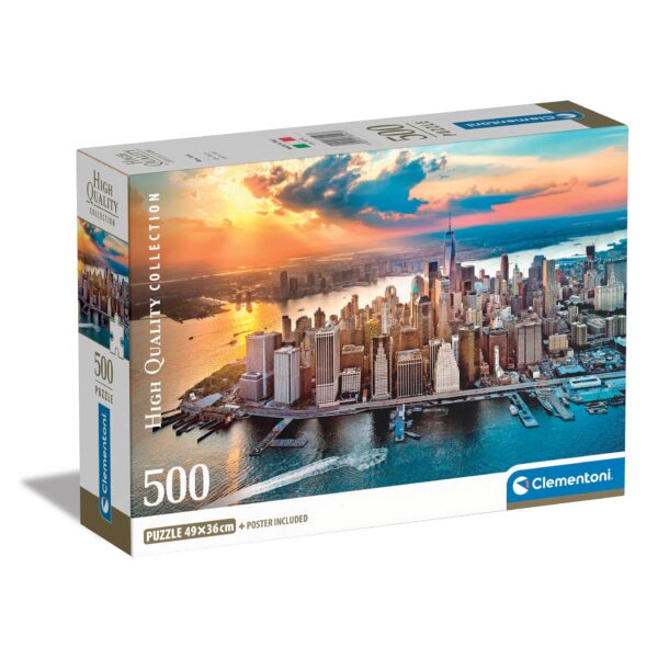 Clementoni Παζλ High Quality Collection Νέα Υόρκη 500 τμχ - Compact Box