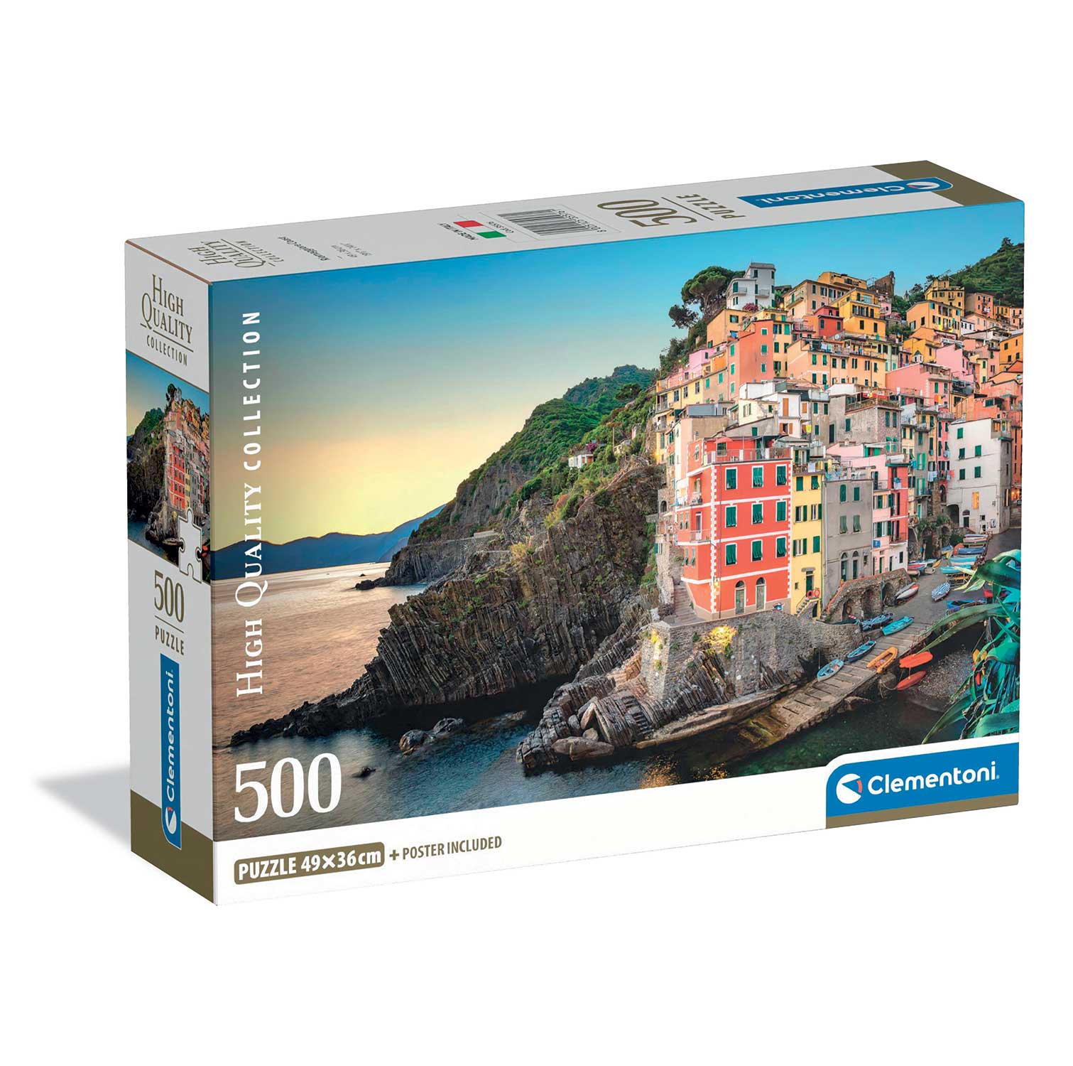 1220-35576-687655afb9057162f631a494_1752592636 Clementoni Παζλ High Quality Collection Ακτή Riomaggiore 500 τμχ - Compact Box - Image 1