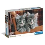 Clementoni Παζλ High Quality Collection Γατάκια 500 τμχ - Compact Box