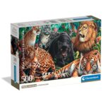 Clementoni Παζλ High Quality Collection Αγριόγατες 500 τμχ - Compact Box