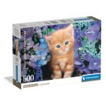 Clementoni Παζλ High Quality Collection Γατάκι Με Γαλανά Ματάκια 500 τμχ - Compact Box