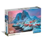 Clementoni Παζλ High Quality Collection Νορβηγικό Χωριό 500 τμχ - Compact Box