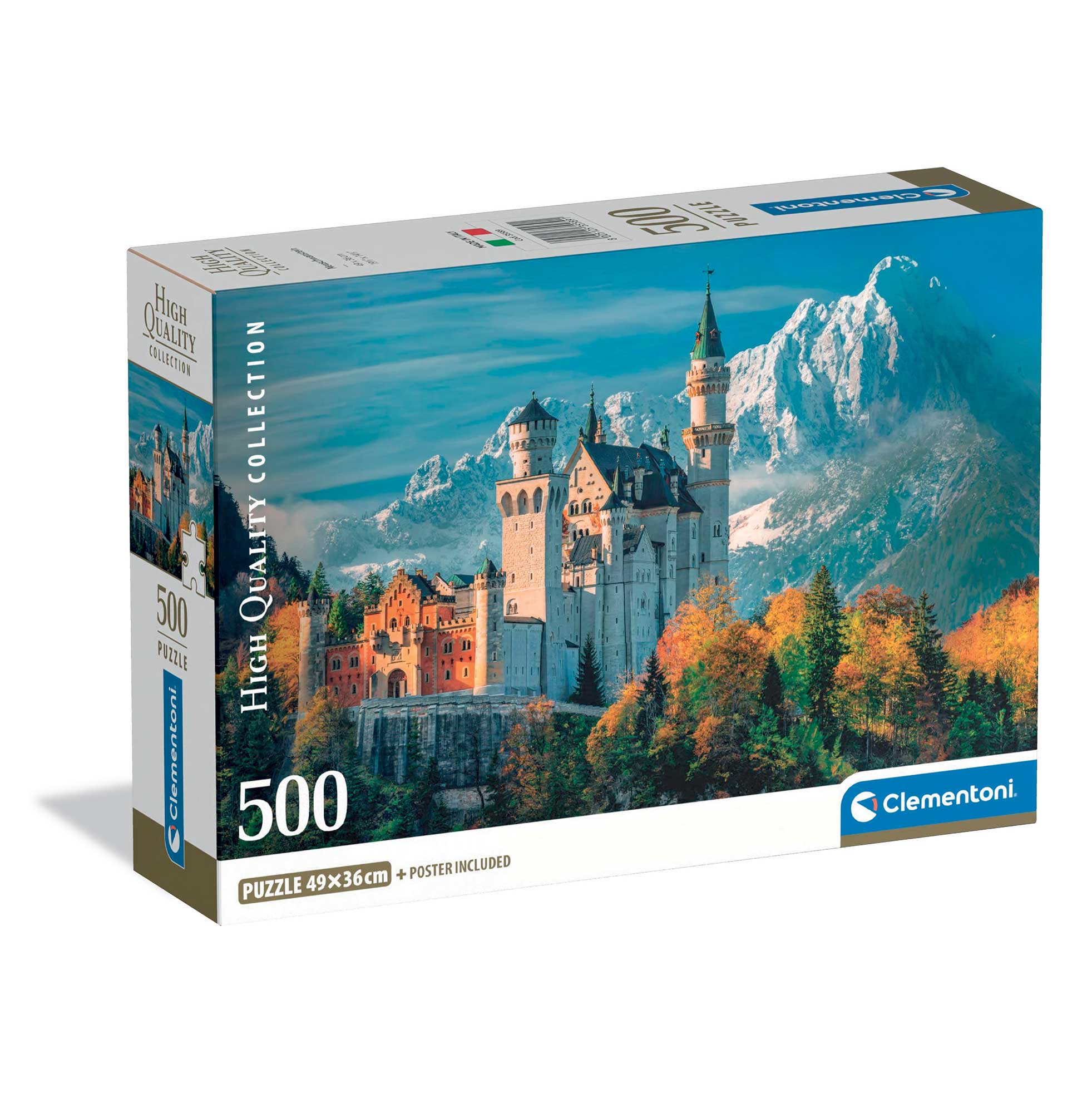 1220-35589-68d6346d941cf1053a402394_1758898834 Clementoni Παζλ High Quality Collection Κάστρο Neuschwanstein 500 τμχ - Compact Box - Image 1