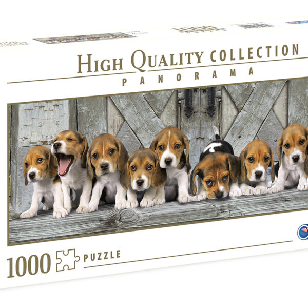 Clementoni Παζλ Panorama High Quality Collection Σκυλάκια Beagles 1000 τμχ