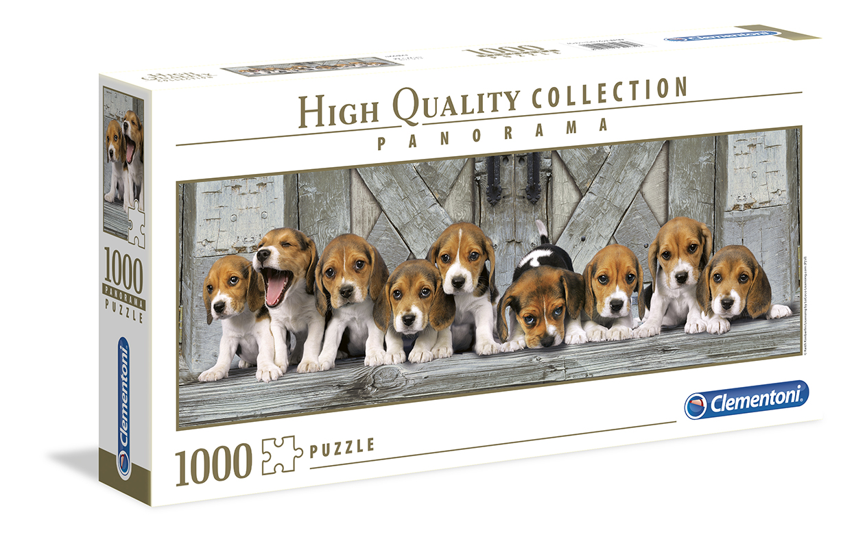 1220-39435-6394d938b350aaa238b1f3ae Clementoni Παζλ Panorama High Quality Collection Σκυλάκια Beagles 1000 τμχ - Image 1