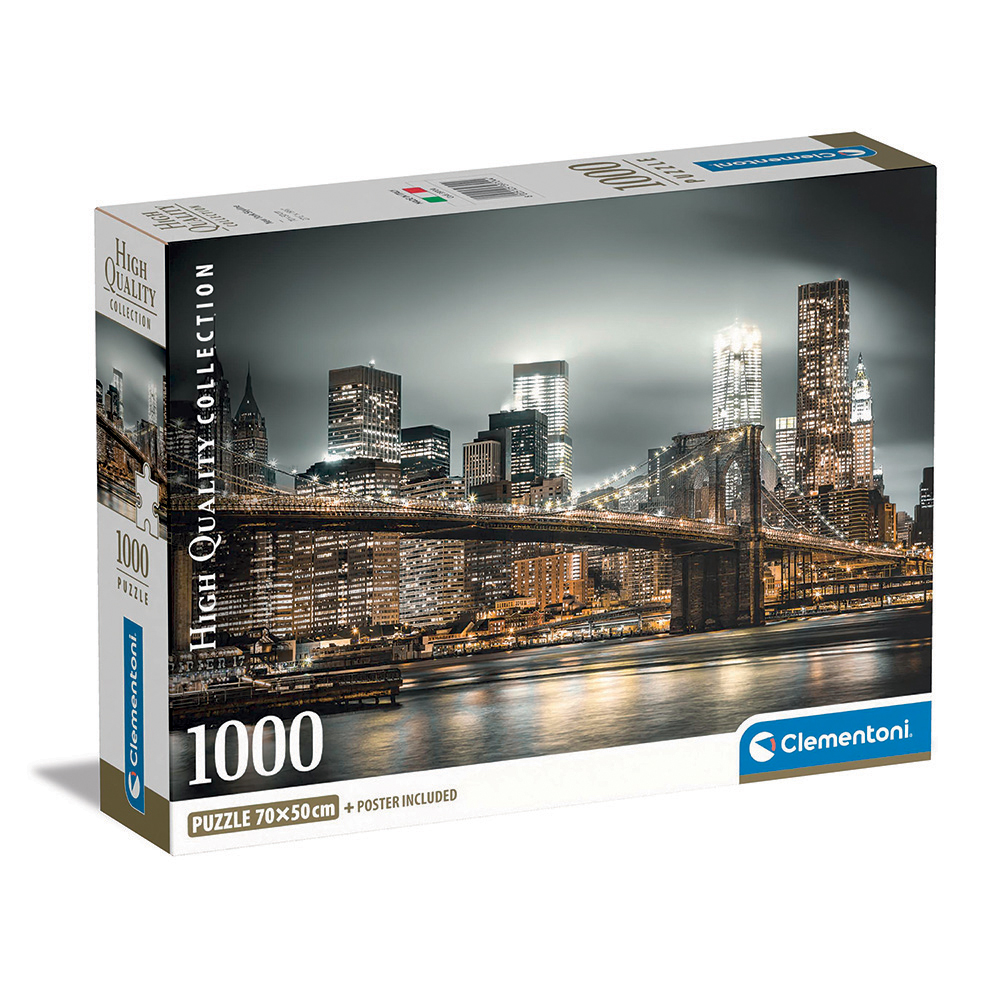 1220-39704-68d6638b941cf1053a40244a_1758889036 Clementoni Παζλ High Quality Collection New York Skyline 1000 τμχ - Compact Box - Image 1