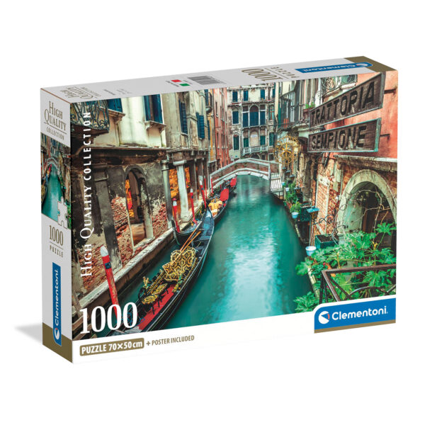 Clementoni Παζλ High Quality Collection Το Κανάλι Της Βενετίας 1000 τμχ - Compact Box