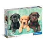 Clementoni Παζλ High Quality Collection Κουταβάκια Λαμπραντόρ 1000 τμχ - Compact Box