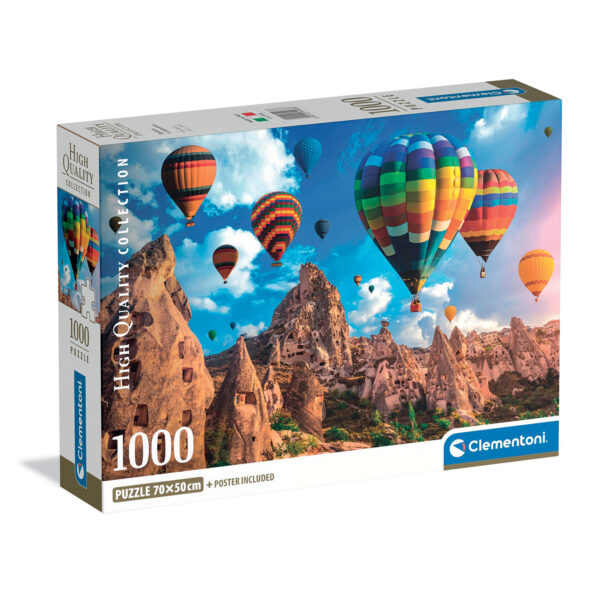 Clementoni Παζλ High Quality Collection Αερόστατα Στην Καππαδοκία 1000 τμχ - Compact Box