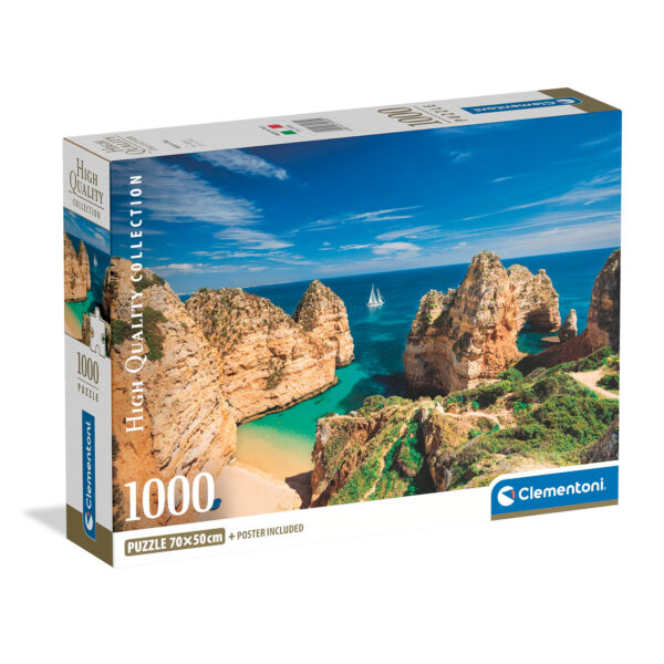 Clementoni Παζλ High Quality Collection Κόλπος Στο Αλγκαβρε 1000 τμχ - Compact Box