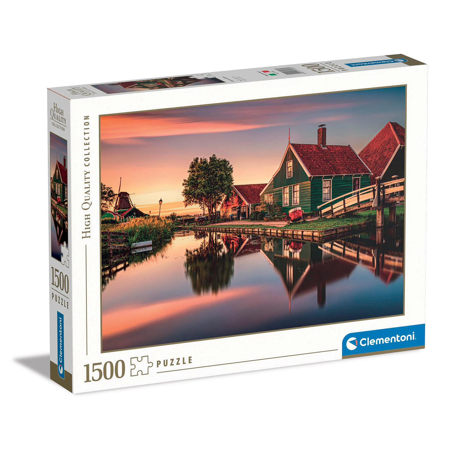 122031696-6433fc57f960cd5122f24807 Clementoni Παζλ High Quality Collection Zaanse Schans Ολλανδία 1500 τμχ - Image 1