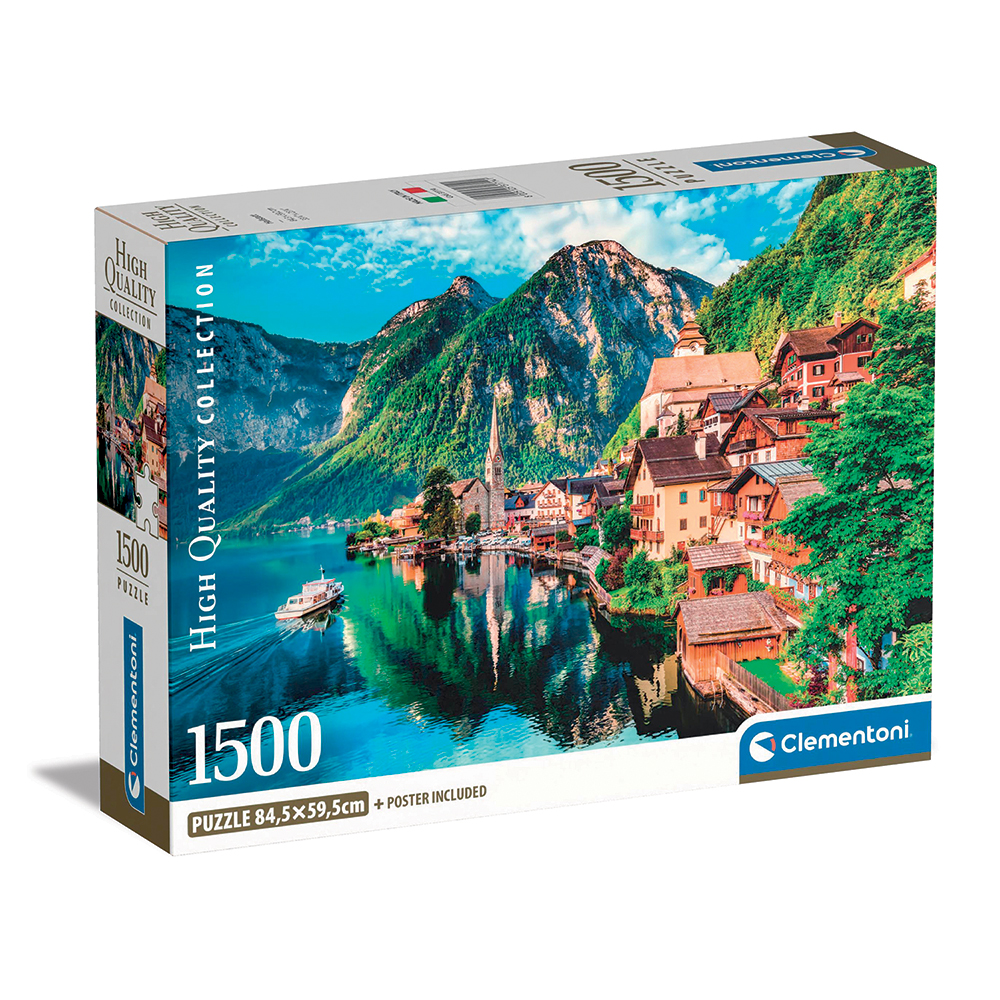 122031714-667d6fe0551698edf03ba96d Clementoni Παζλ High Quality Collection Χάλστατ 1500 τμχ - Compact Box - Image 1