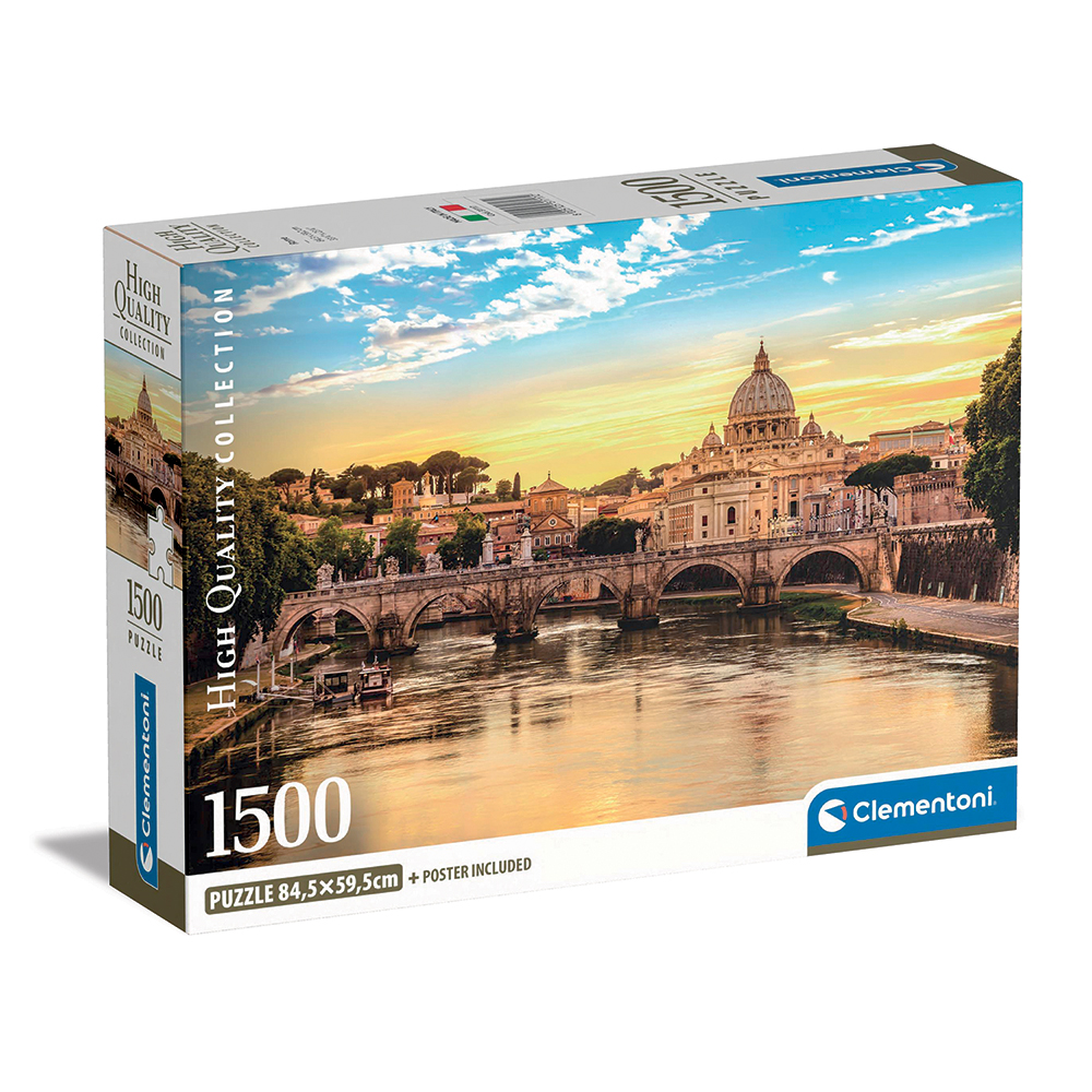 122031717-667eb4ed551698edf03ba9cb Clementoni Παζλ High Quality Collection Ρώμη 1500 τμχ - Compact Box - Image 1