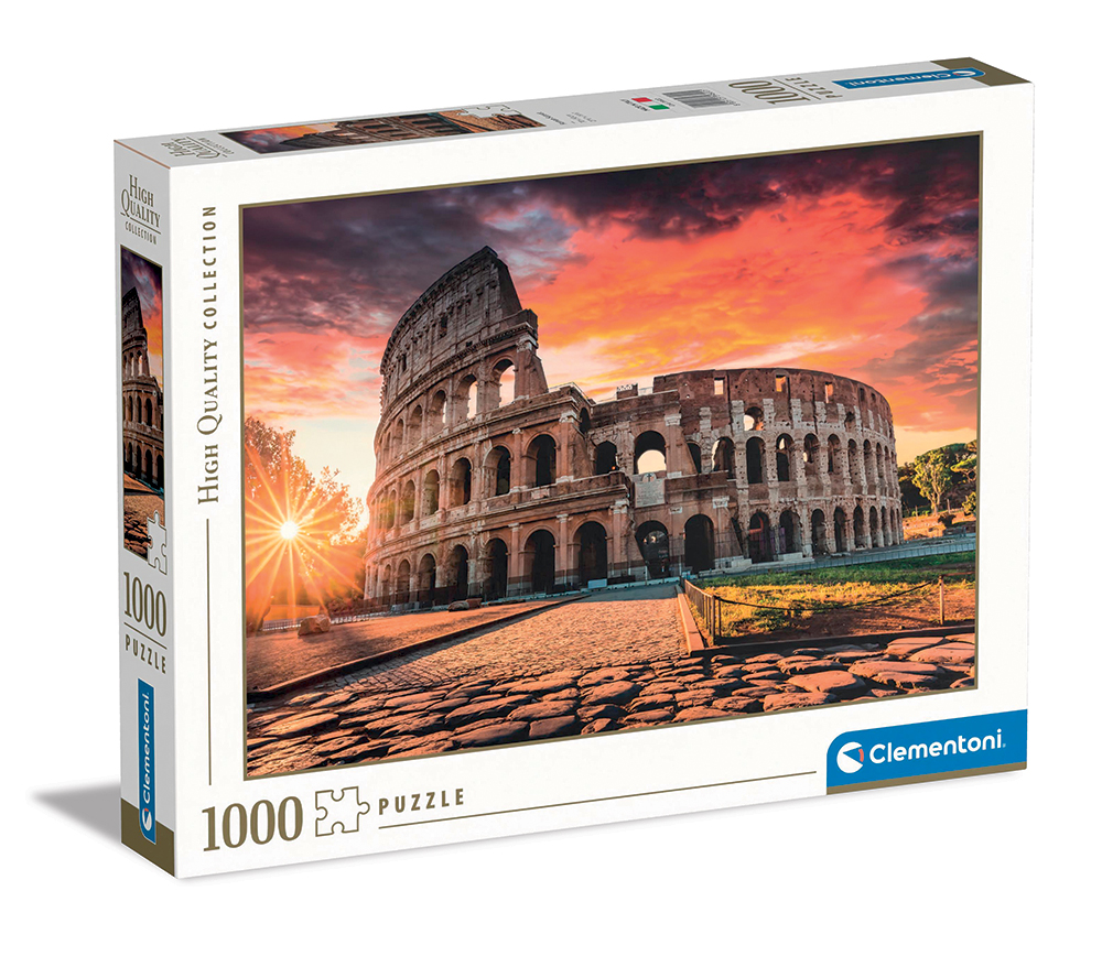 122039822-661e6e3f2962611cf4a29671 Clementoni Παζλ High Quality Collection Ηλιοβασίλεμα στο Κολοσσαίο 1000 τμχ - Image 1