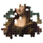 Clementoni Παζλ Museum Collection Leonardo da Vinci: Μόνα Λίζα 1000 τμχ - Compact Box - Image 2