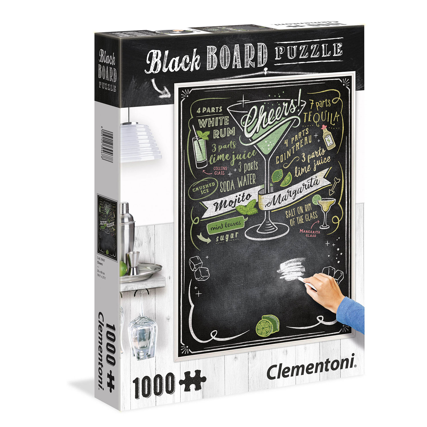1260-39467-6394e717b350aaa238b1f4a6 Clementoni Παζλ Μαυροπίνακας Puzzle Cheers 1000 τμχ - Image 1