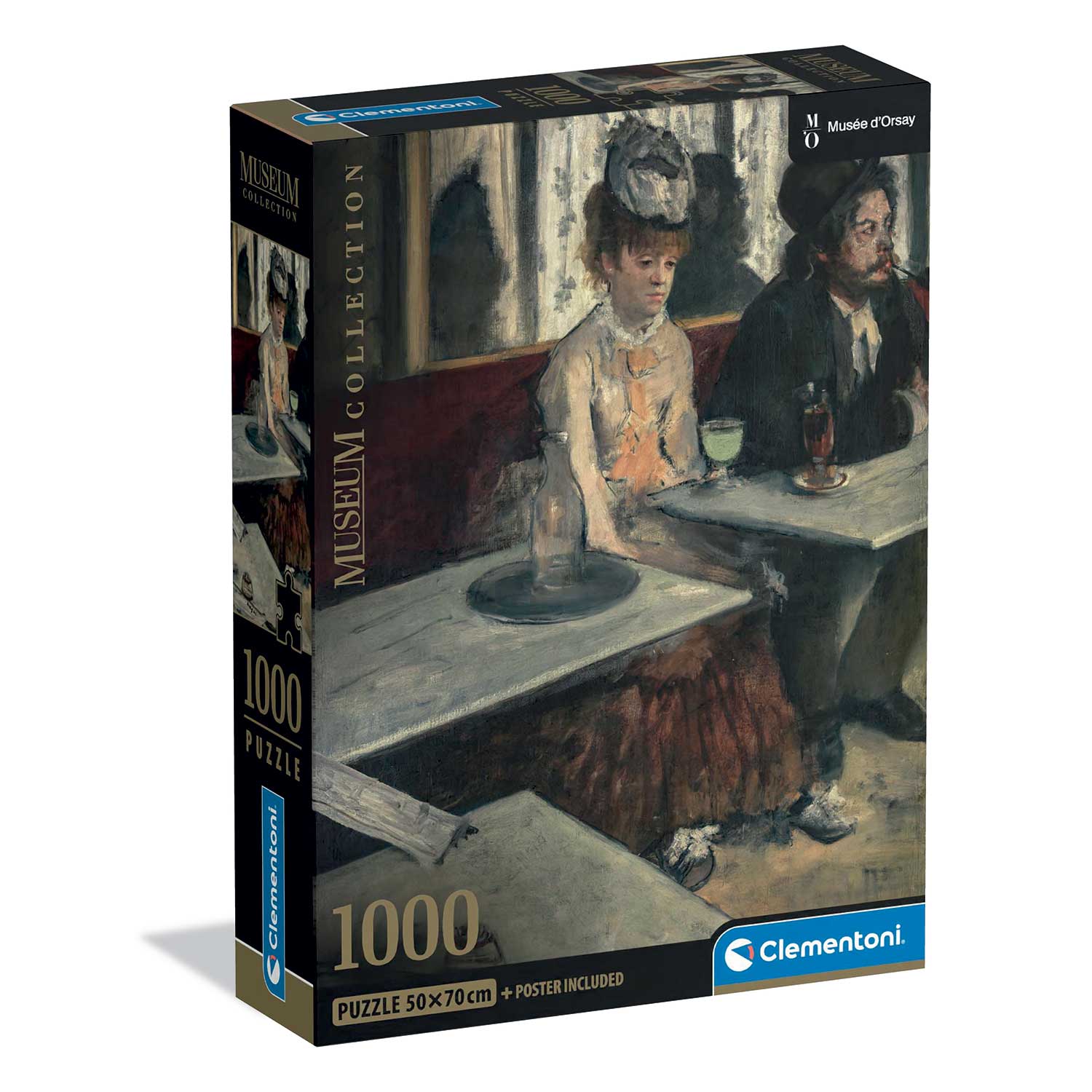 1260-39974-68760eadb9057162f631a44c_1752571037 Clementoni Παζλ Museum Collection Degas: Στο Καφέ 1000 τμχ - Compact Box - Image 1