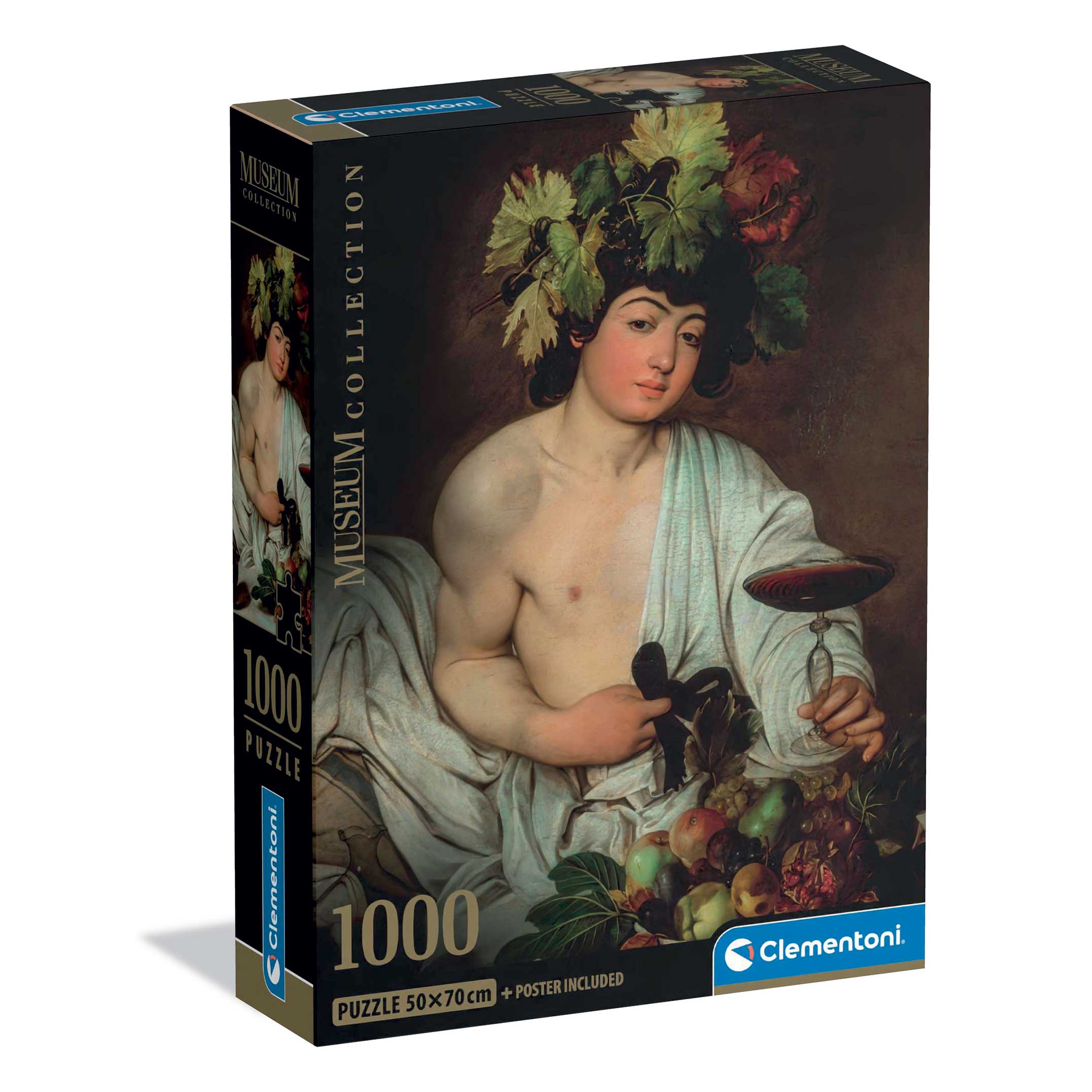 1260-39977-68760a63b9057162f631a440_1752567007 Clementoni Παζλ Museum Collection Caravaggio: Βάκχος 1000 τμχ - Compact Box - Image 1