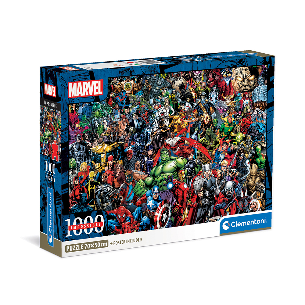 126039709-666abce0551698edf03ba5a9 Clementoni Παζλ Impossible Marvel 1000 τμχ - Compact Box - Image 1