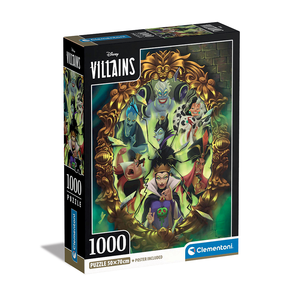 126039812-666aba33551698edf03ba591 Clementoni Παζλ High Quality Collection Disney Villains 1000 τμχ - Compact Box - Image 1