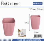 Θήκες οδοντόβουρτσας πλαστικές σε σετ 5Χ - Pink - 21747 - Image 2