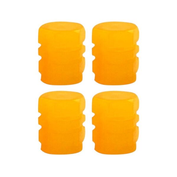 Καπάκι βαλβίδας ελαστικών αυτοκινήτου φωσφορίζον - R-Z17201-4U - 140532 - Orange