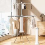 Πτυσσόμενη κρεμάστρα δαπέδου & απλώστρα ρούχων τροχήλατη - 12003-2 - 114272 - Image 2