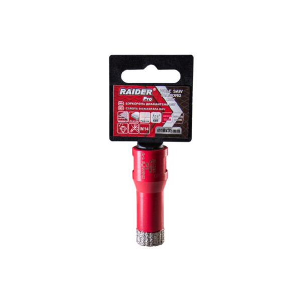 RAIDER Ποτηροτρύπανο διαμαντέ  M14 Φ18mm 157842