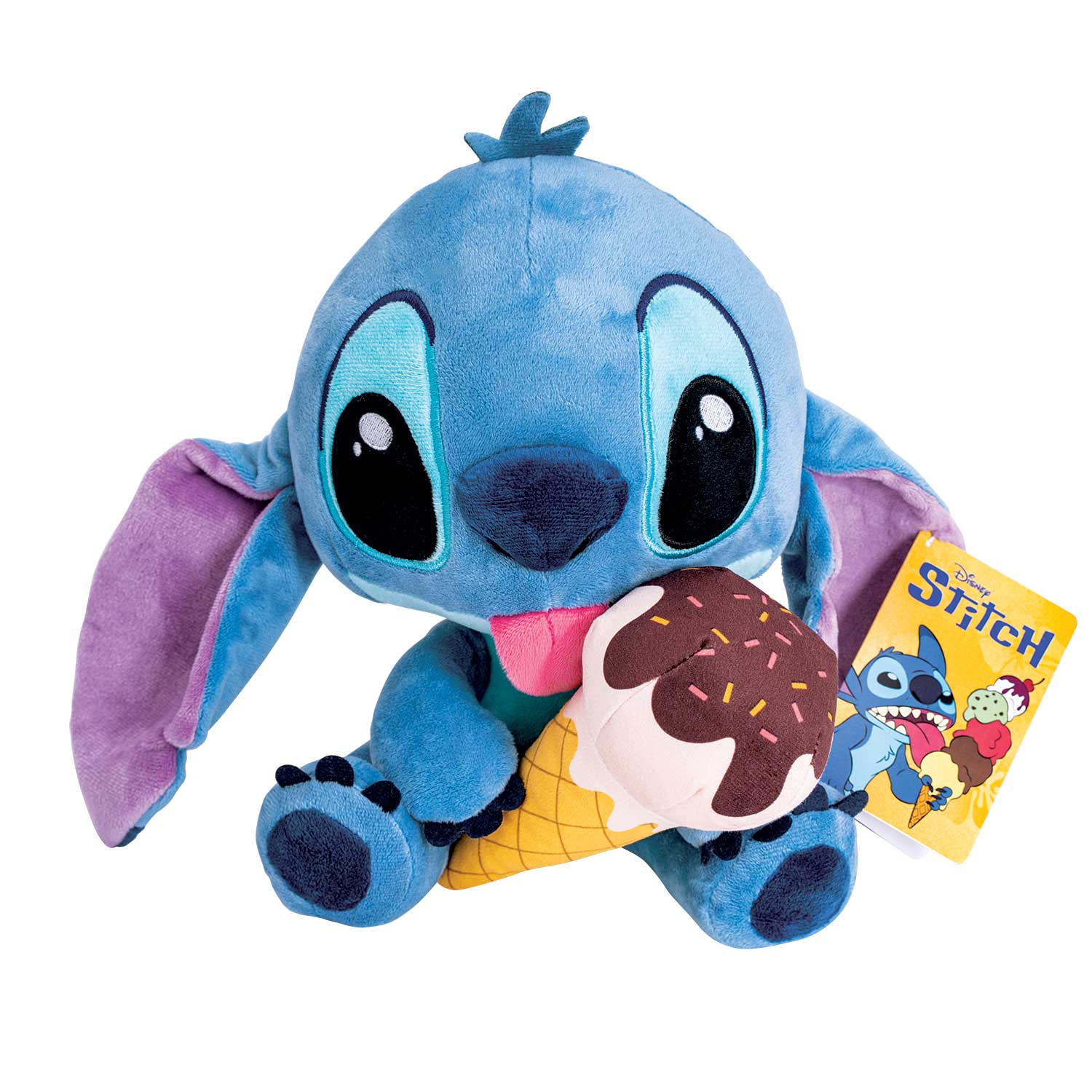1607-01731-687121a6b9057162f6319ffa_1752247036 Disney Λούτρινο Stitch με Παγωτό 25εκ - Image 1
