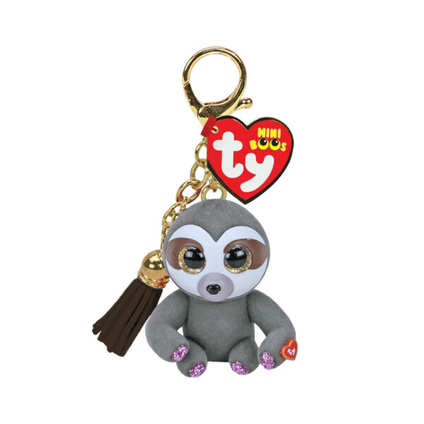 TY Mini Boos Μπρελόκ Dangler Βραδύποδας Γκρι