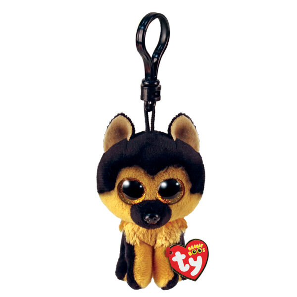 TY Beanie Boos Spirit Χνουδωτό Μπρελόκ Σκυλάκι Γερμανικός Ποιμενικός Καφέ Και Μαύρο 8.5εκ
