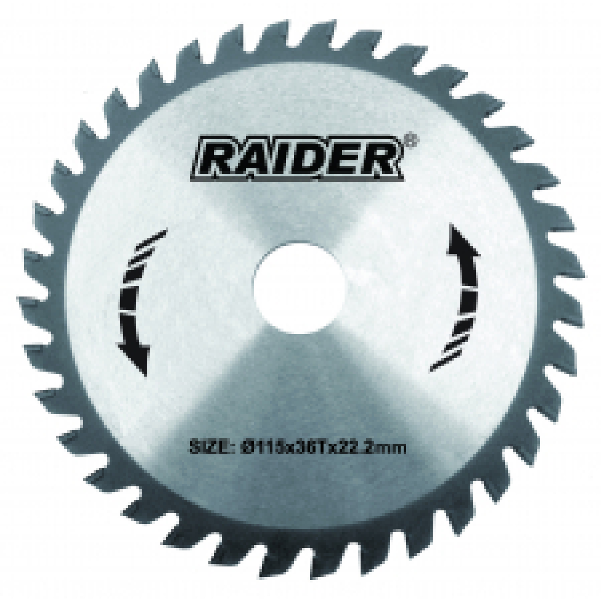 163114 RAIDER Δίσκος κοπής ξύλου Φ25,4/Φ254/60Δόντια 163114 - Image 1