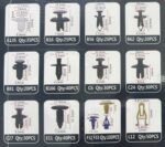 Σετ συνδετήρες αυτοκινήτου 13 τύπων - 545pcs - 180263 - Image 2