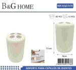 Θήκες οδοντόβουρτσας πλαστικές σε σετ 5Χ - Beige - 21578 - Image 2