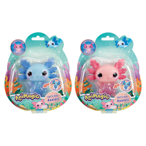 Animagic Φιγούρα Νερού Let's Glo Axolotl Για 4+ Χρονών