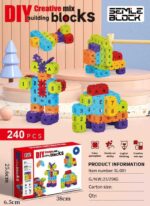 Εκπαιδευτικό παιχνίδι κατασκευών DIY με αριθμούς - 240pcs - SL-001 - 922333 - Image 2