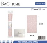 Αντιολισθητικό πατάκι μπάνιου - M0826 - 36x66cm - Light Pink - 21071 - Image 2
