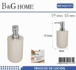 Θήκες κρεμοσάπουνου Dispenser πλαστικές - Σετ 5pcs - Beige - 21571 - Image 2