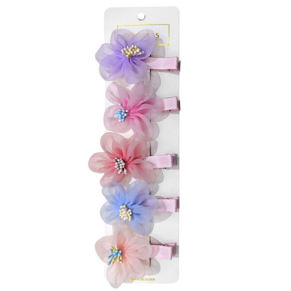 Κλιπ Μαλλιών με Λουλούδι Σατέν 6cm 4teen4ty 401360
