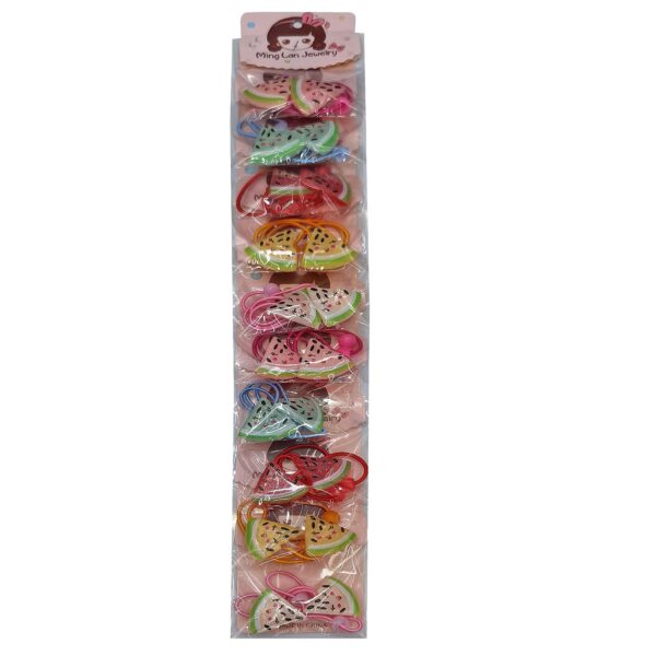 Λαστιχάκια Μαλλιών Σχέδιο Καρπούζι Σετ=2τεμ.  4teen4ty 401410