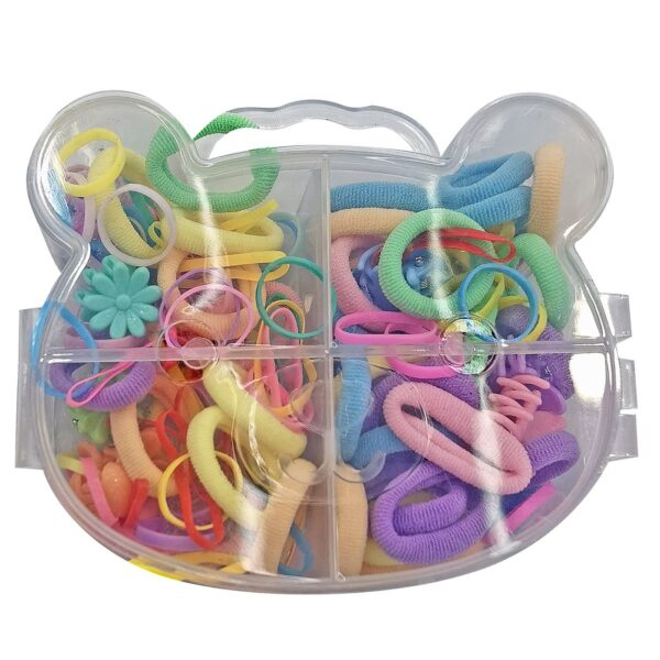 Λαστιχάκια Μαλλιών σετ σε Κουτί Γατούλα 10x9cm 4teen4ty 401416