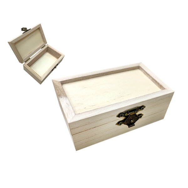 Ξύλινο αλουστράριστο κουτί Υ3,8 x Μ6 x Π10cm