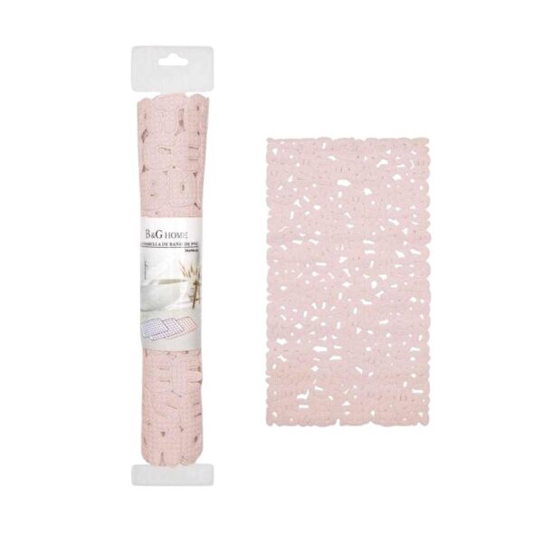 Αντιολισθητικό πατάκι μπάνιου - M0826 - 36x66cm - Light Pink - 21071